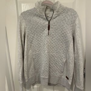 L.L. Bean quilted 1/4 zip